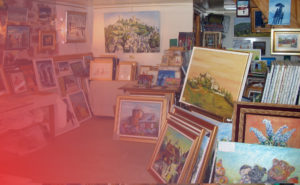 Atelier de peinture René Boutang à Collonges la Rouge Corrèze France