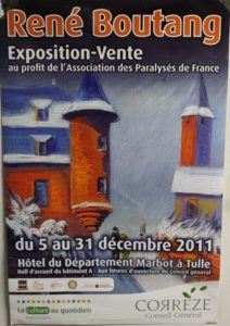 The exhibit and sale René Boutang Paralysés de France