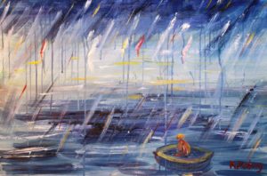 Artwork for sale René Boutang Collonges la rouge Poor weather