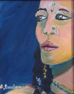 Artwork for sale René Boutang Collonges la rouge An Indian woman